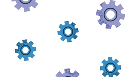 Gears settings machine pattern Stock Footage 167618663