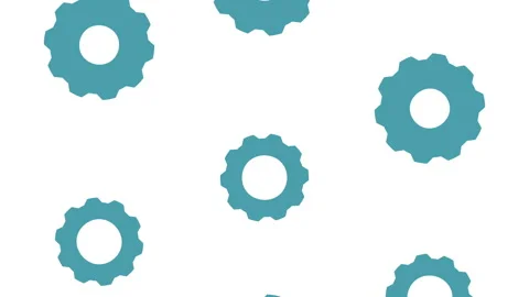 Gears settings machinery pattern animation Stock Footage 176134787