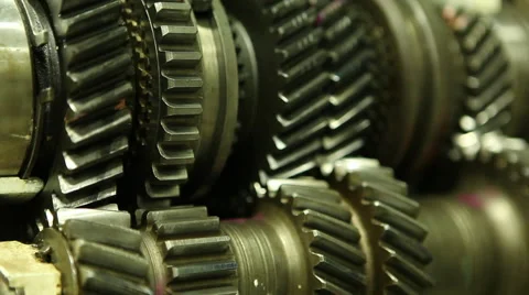 Gears Slowly Spinning Video stock 65067159
