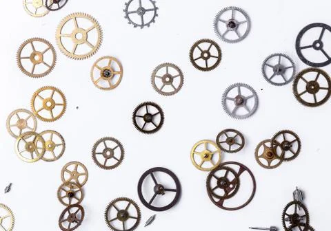 Gears on the table Foto stock