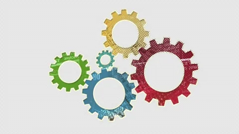 Gears - Teamwork concept animation Stock-Footage 312263939