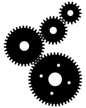 Gears for teamwork symbolism Stock Illustration
