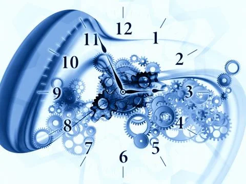 Gears of time Stock-Illustration