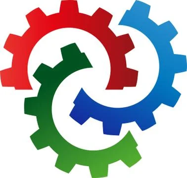 Gears, tools, locksmith, mechanic, logo Stock Illustration