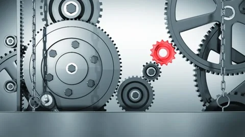 Gears transition Stock Footage 7378937