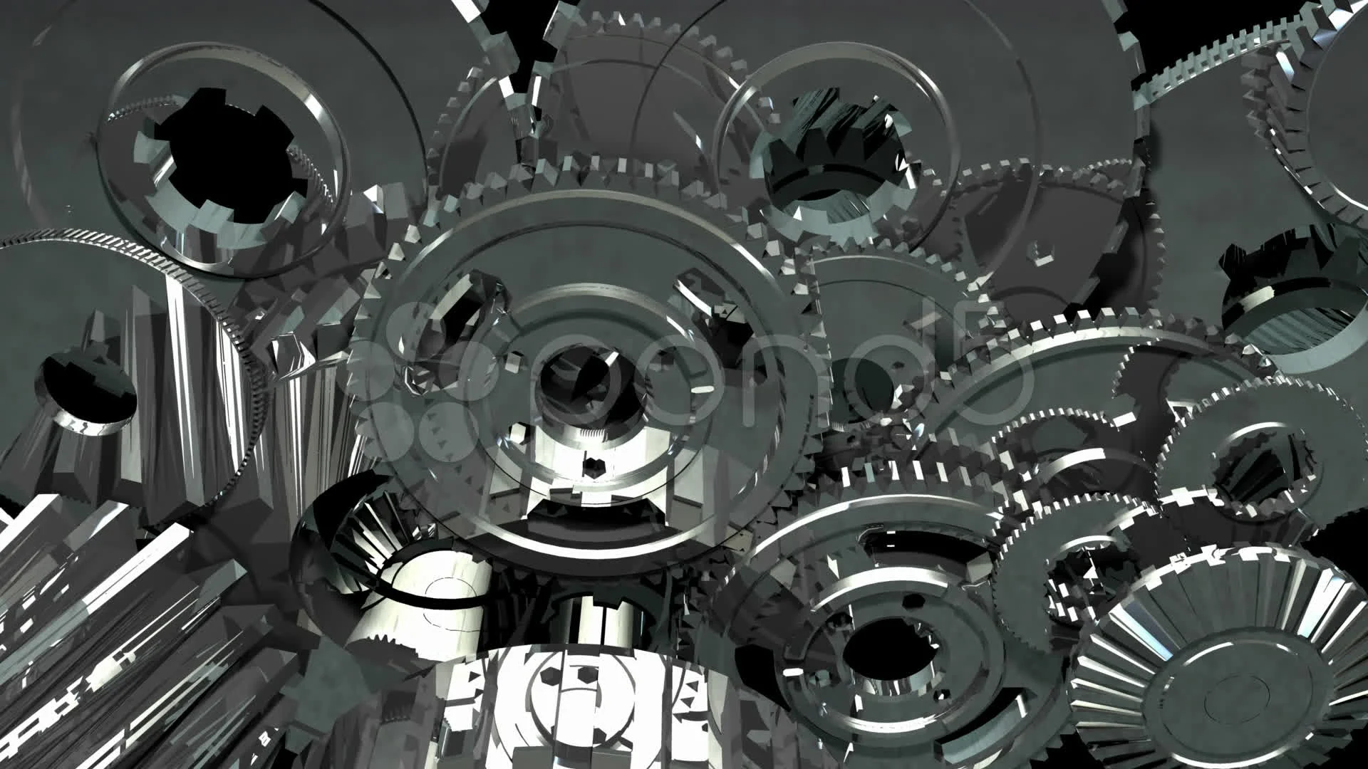 gears turning (3d animation) | Stock Video | Pond5