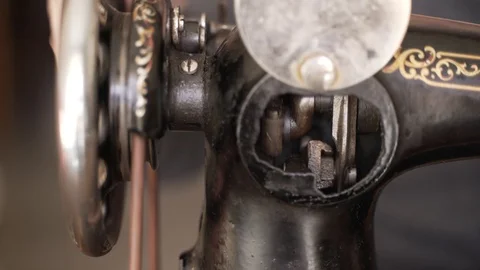 Gears Turning Inside Sewing Machine 動画素材 120312958
