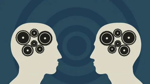 Gears in two head Stock Footage 36028945