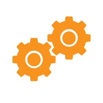 Gears vector icon Illustrazione stock