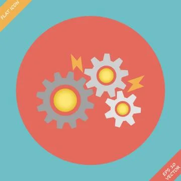 Gears - vector illustration Stock Illustration