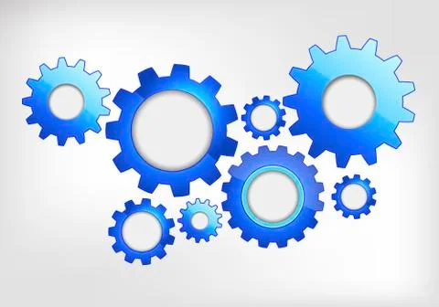 Gears web design 스톡 일러스트