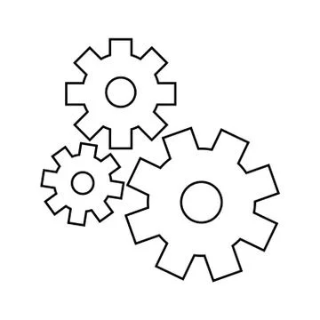 Gears wheels engine icon vector ilustration イラスト素材