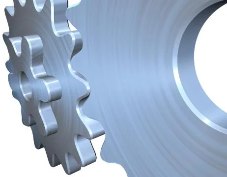 Gears on a white background Stock Illustration