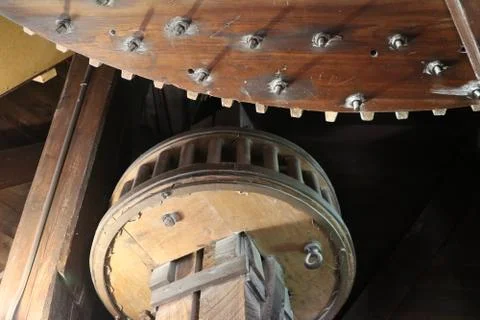 Gears of a windmill Stock Photos