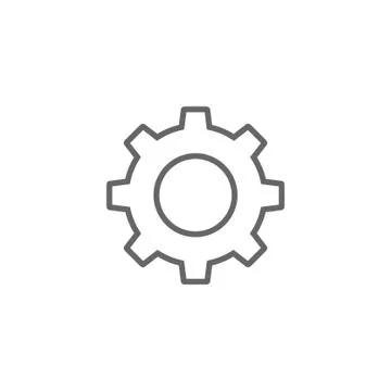 Gears, working symbol, settings Illustrazione stock