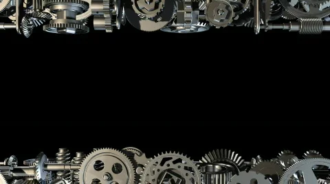 GearsHorizontalMoving Stock Footage 848418