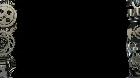 GearsVerticalMoving Stock Footage 848454