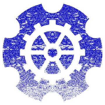Gearwheel Textured Icon Stock Illustration