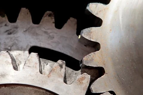 Gearwheels in closeup Stock-Fotos