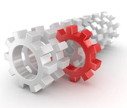 Gearwheels Stock Illustration