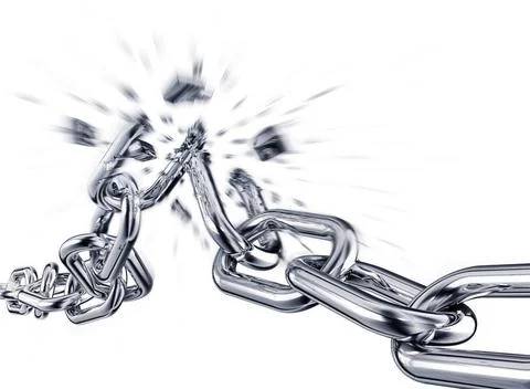 Gebrochene kette 3D rendering of a broken chain Copyright: xZoonar.com/fra... Stock Photos