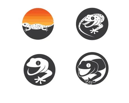 Gecko logo vector icon Stock Illustration