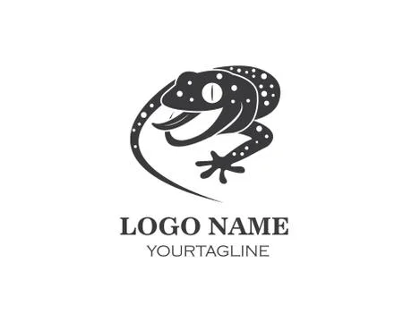 Gecko logo vector icon Stock Illustration
