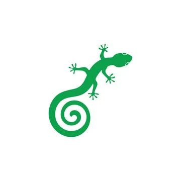 Gecko logo vector icon illustration Stock-Illustration