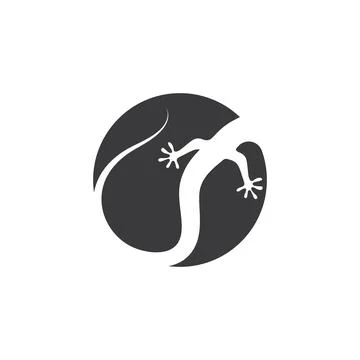 Gecko vector icon illustration Illustrazione stock