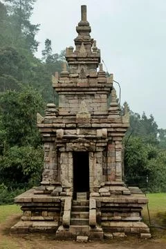 Gedong Songo temple, the second temple is a tourist destination Stock Photos