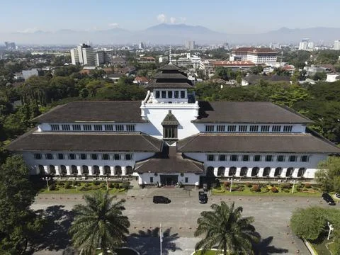 Gedung Sate, West Java Government Office, Landmark of Bandung City, Indonesia Stock Photos