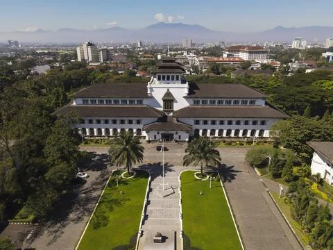 Gedung Sate, West Java Government Office, Landmark of Bandung City, Indonesia Foto stock