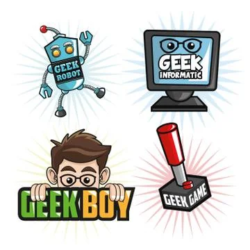 Geek design, identity concept, vector illustration Stock-Illustration