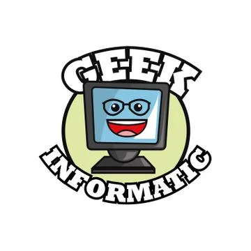 Geek design, identity concept, vector illustration Illustrazione stock