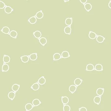 Geek glasses frame line vector seamless pattern Stock Illustration