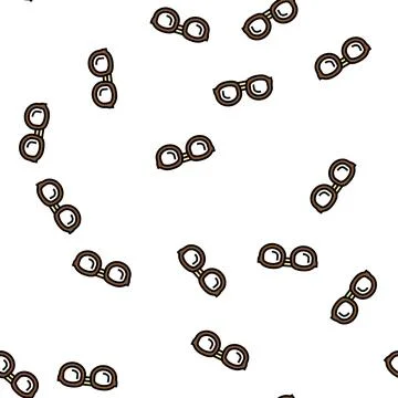 Geek glasses frame vector seamless pattern Stock Illustration