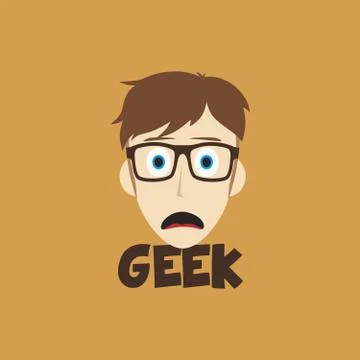 Geek guy イラスト素材