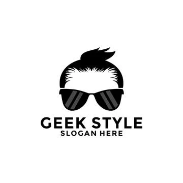 Geek logo design vector template, geek logo icon Stockillustratie