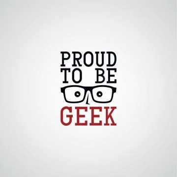 Geek nerd guy Stockillustratie