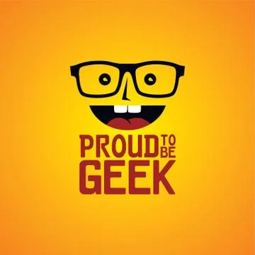 Geek nerd guy 스톡 일러스트