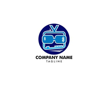 Geek Television Logo Template Design Vector, Geek TV Logo Template Design Stock Illustration