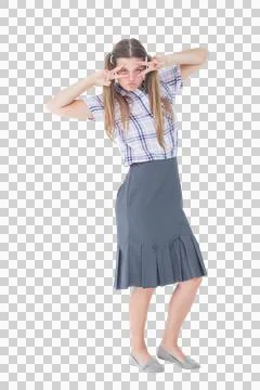Geeky hipster dancing Stock Photos