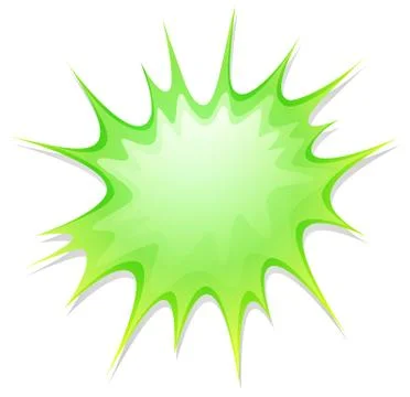 Geen explode on white Stock Illustration