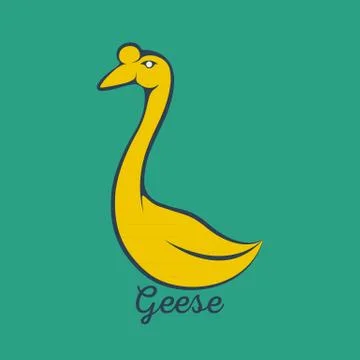 Geese logo Stock Illustration