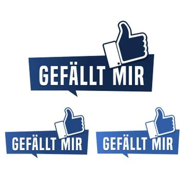 Gefllt mir Button - Thumb Up Button Stock Illustration