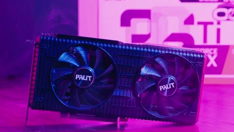 Geforce rtx3060 ti Video Card with Branded package. Minsk, Belarus - April 7 Stock Footage 274817014