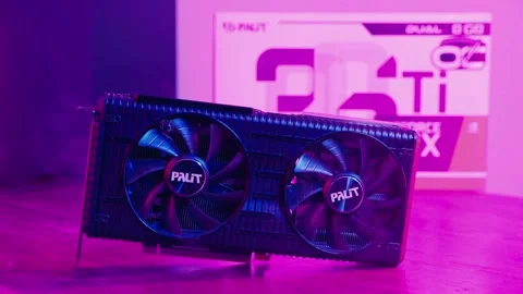 Geforce rtx3060 ti Video Card with Branded package. Minsk, Belarus - April 7 Stock Footage 277164770