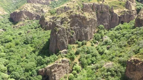 Geghard armenian medieval monastery complexity 3 Stock Footage 325444748