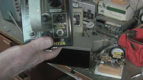 Geiger Counter Stock Footage 52301352