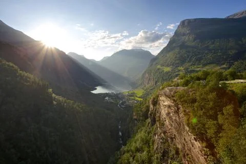 Geiranger Foto stock